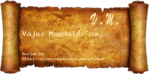 Vajsz Magdaléna névjegykártya
